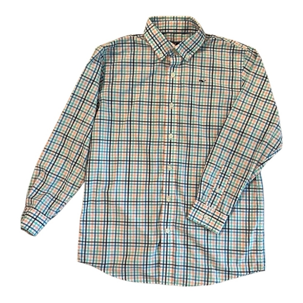 Excellent condition boys Vineyard Vines whale shirt. M 12/14
